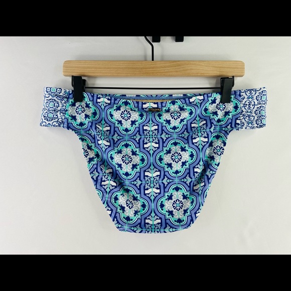 CABANA LIFE RUCHED SIDE BIKINI SWIM BOTTOMS - Picture 2 of 5